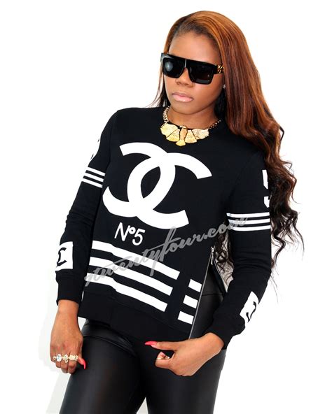 chanel n5 sweatshirt|chanel sweaters for women.